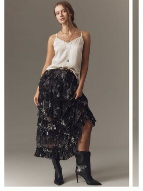Ruffled Tulle Petticoat Skirt